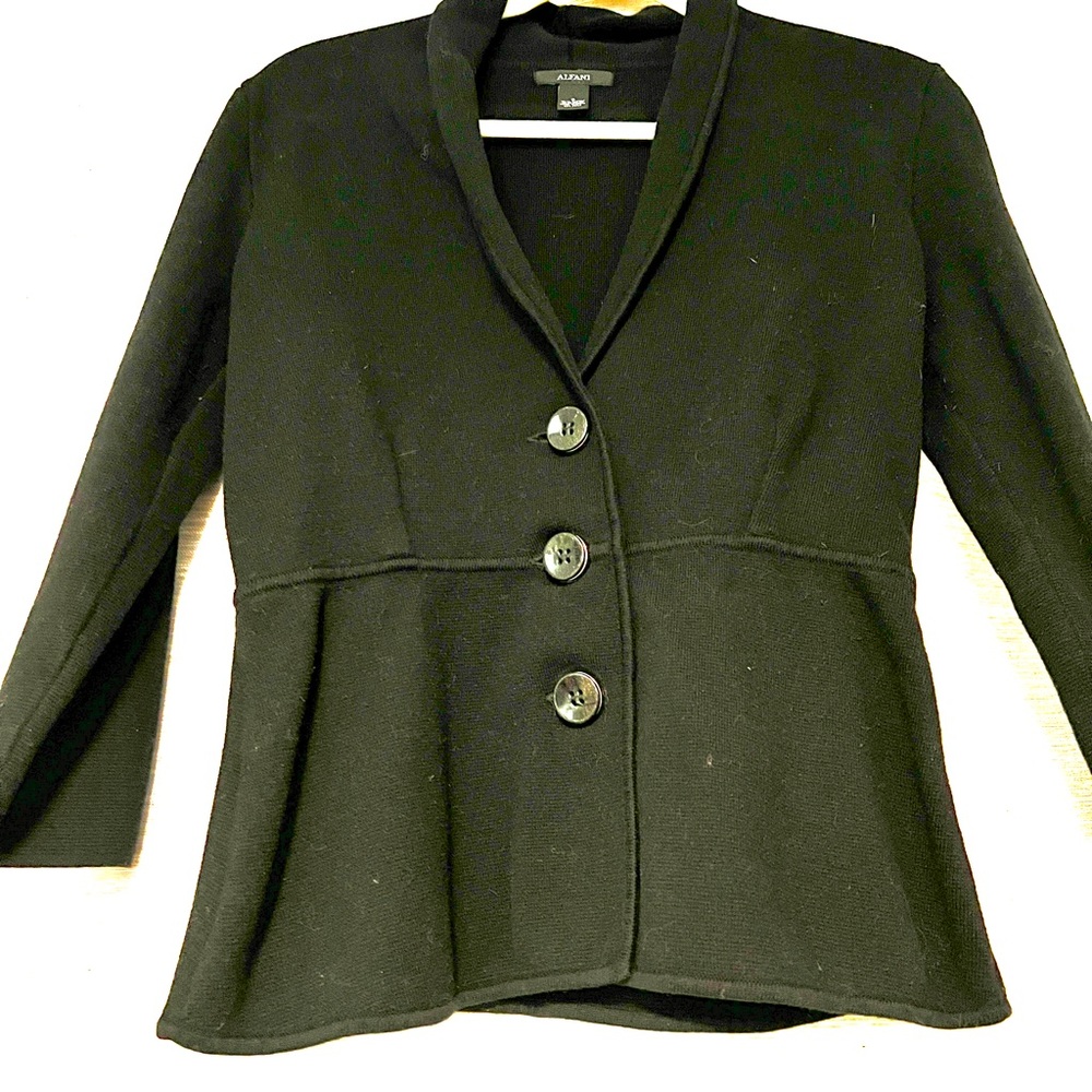 Alfani knit black blazer size small